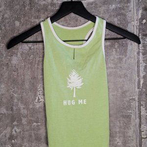 Recycled & Reinvented Medium Green Hug Me Tree T-Shirt